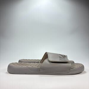 ISlide Gray Adjustable Strap Slip On Slides Sandals 475433-23 Women's Size 8